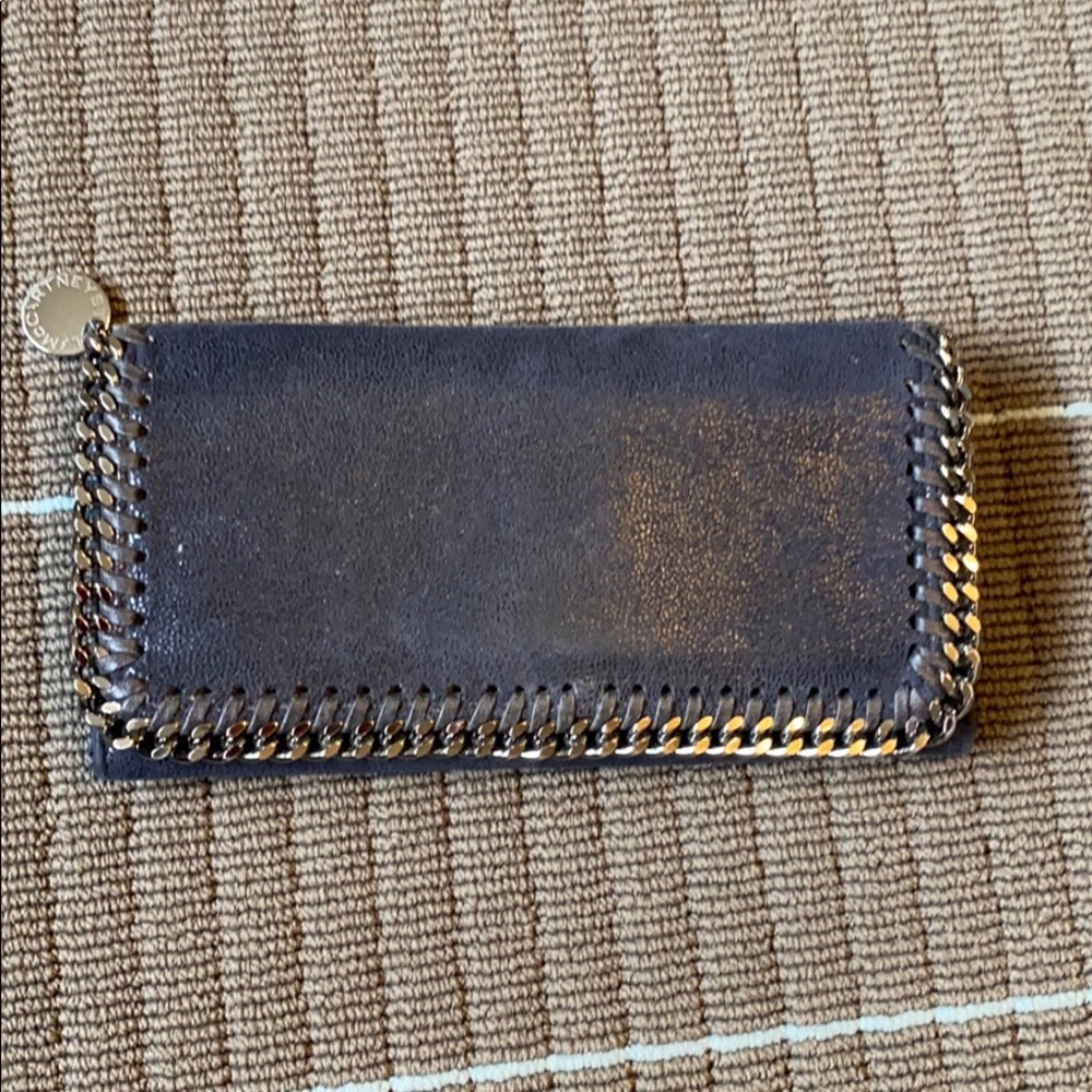 Stella McCartney Falabella Continental Wallet Navy